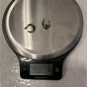 Sterling gold oval blue topaz earrings